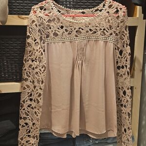 Long Sleeve Lace Top